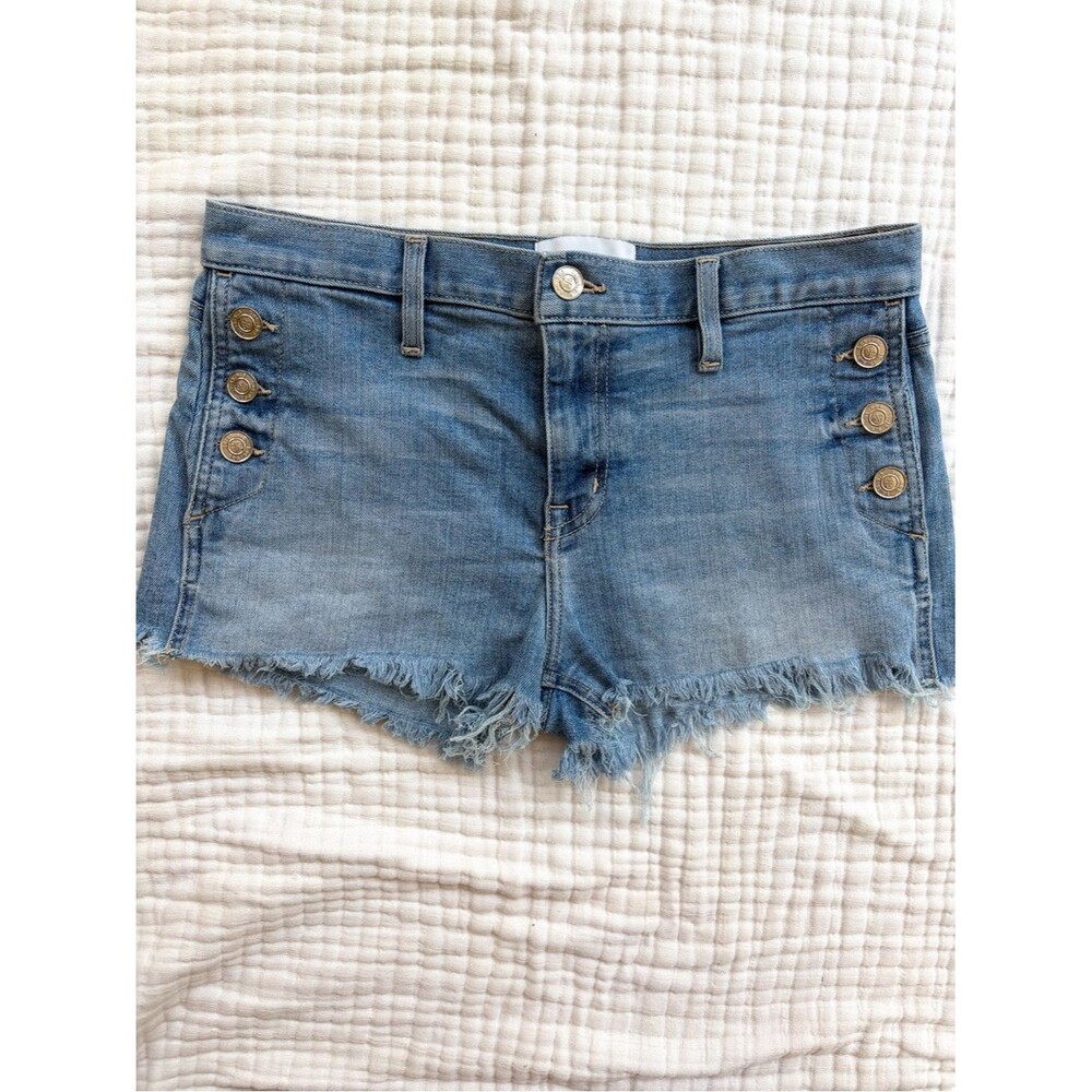 Current/Elliott The Skiff Short Gemini Button Fly Denim Shorts 25